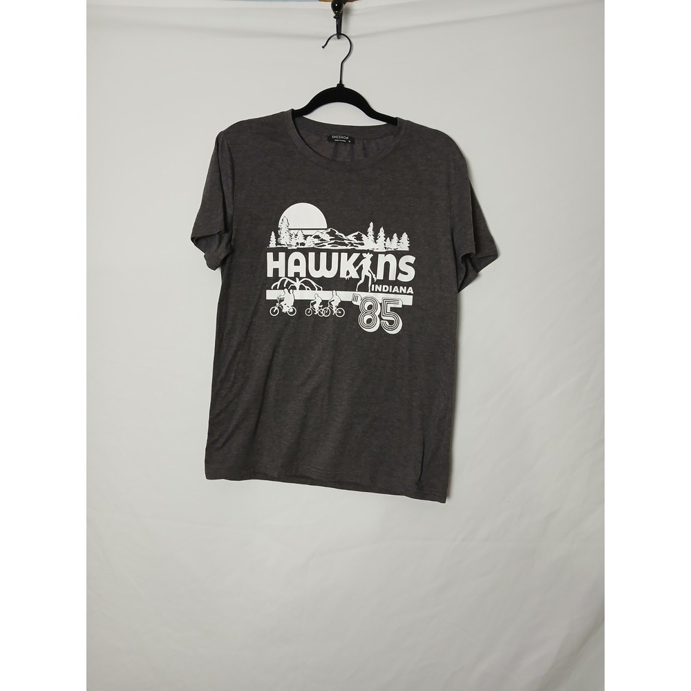 SHESHOW Medium Stranger Things Tee hawkins 1985 Indiana tv show comfy casual